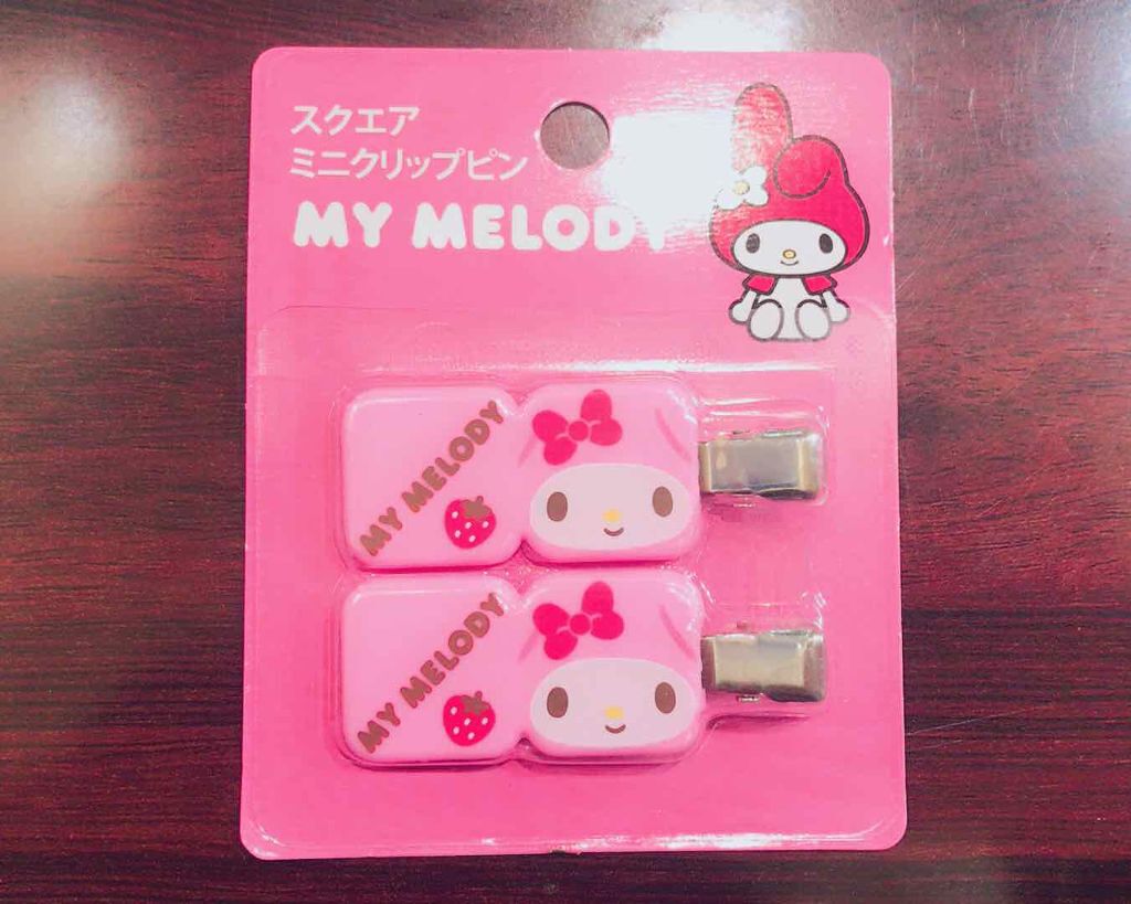 スクエアミニクリップピン/セリア/ヘアアクセサリーを使ったクチコミ（1枚目）