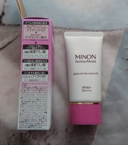 ミノン アミノモイスト エイジングケア デイクリームUV/ミノン/日焼け止めクリームを使ったクチコミ(1枚目)