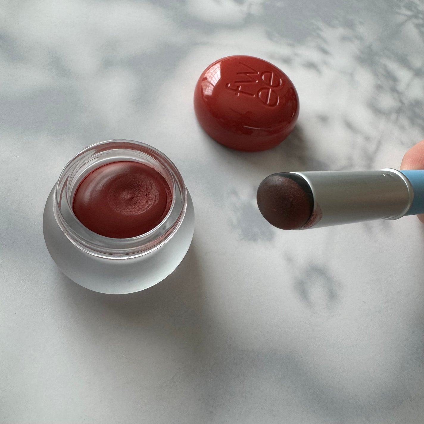 リップアンドチーク ブラーリープリンポット/fwee/口紅を使ったクチコミ(5枚目)