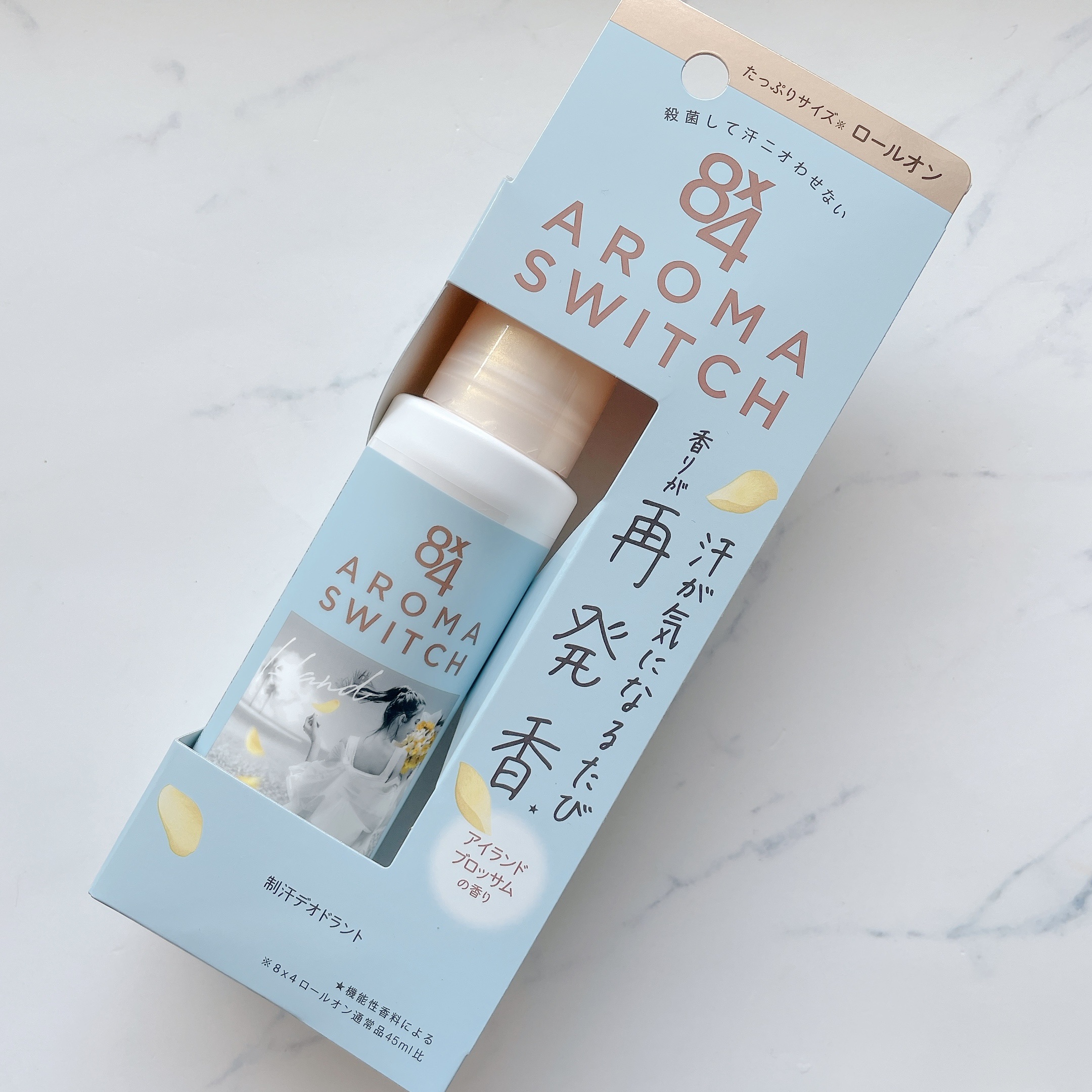 8x4 アロマスイッチ ロールオン アイランドブロッサムの香り/８ｘ４/デオドラント・制汗剤を使ったクチコミ（2枚目）