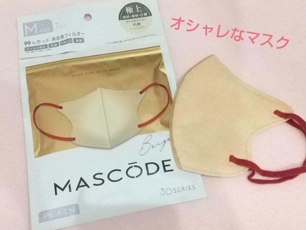 3D不織布マスク/MASCODE/マスクを使ったクチコミ(1枚目)