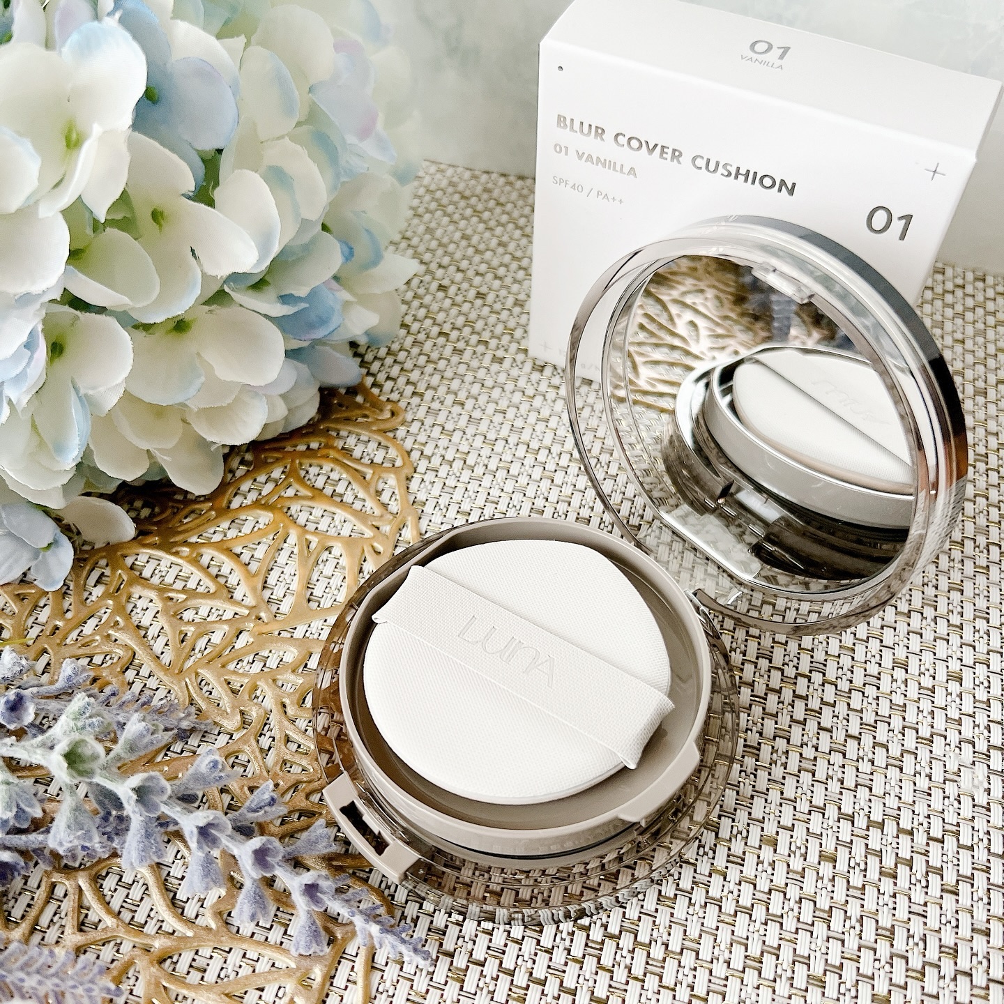 ブラーカバークッション/LUNA/クッションファンデーションを使ったクチコミ（1枚目）