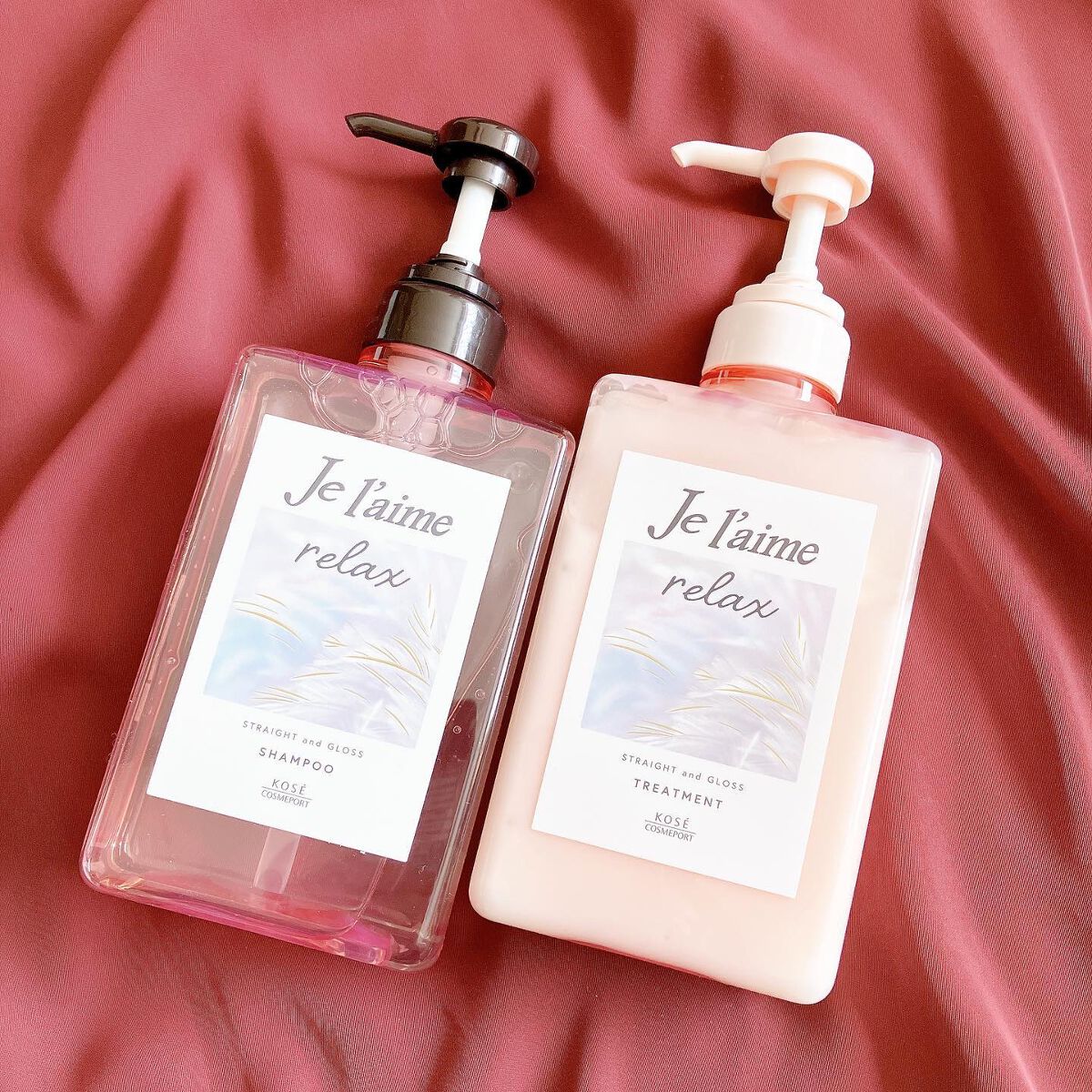 リラックス ミッドナイトリペア シャンプー／ヘアトリートメント (ストレート＆グロス)/Je l'aime/市販シャンプーを使ったクチコミ（1枚目）