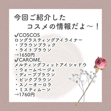 ロングラスティングアイライナー/COSCOS/リキッドアイライナーを使ったクチコミ（5枚目）