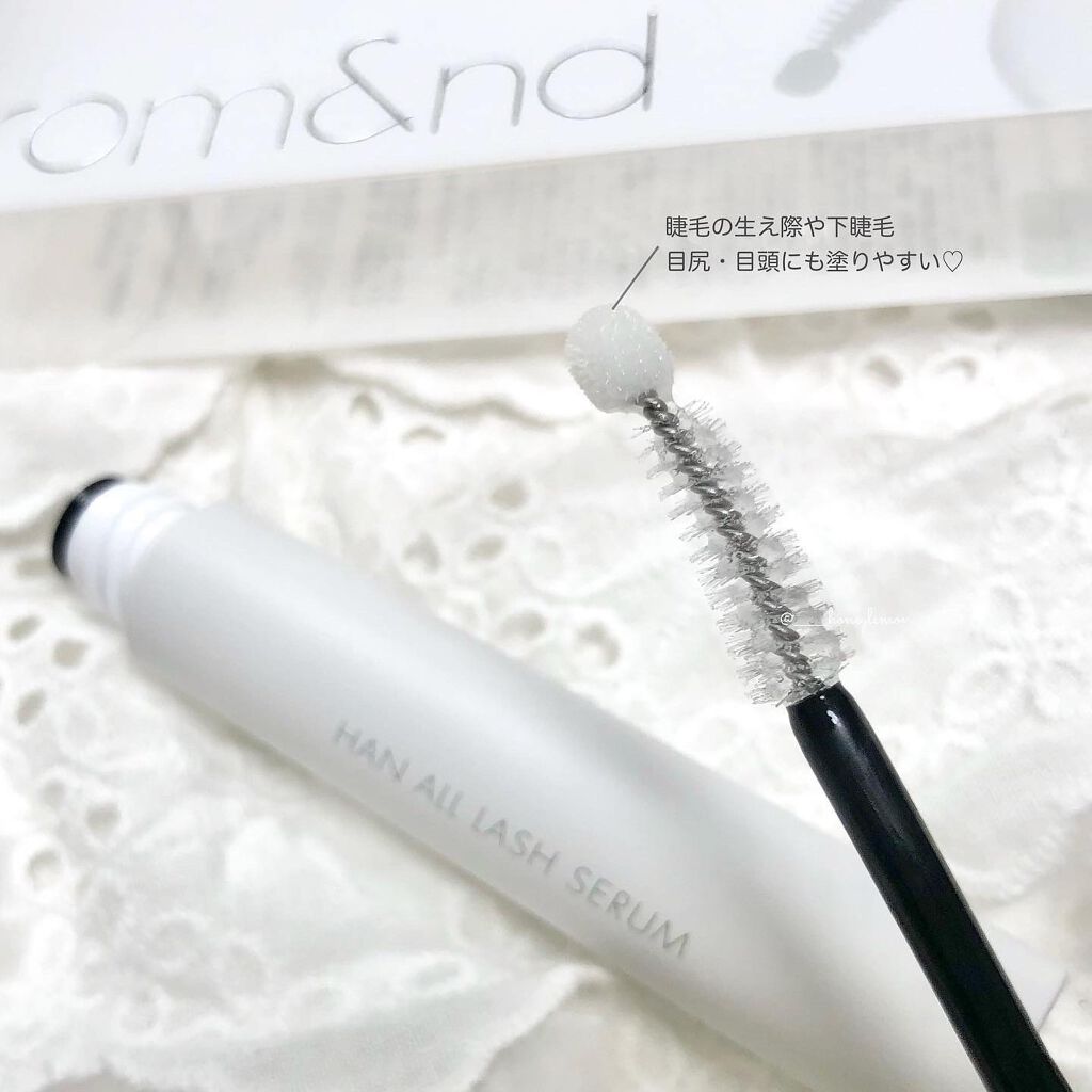 ハンオールラッシュセラム/rom&nd/まつげ美容液を使ったクチコミ(2枚目)