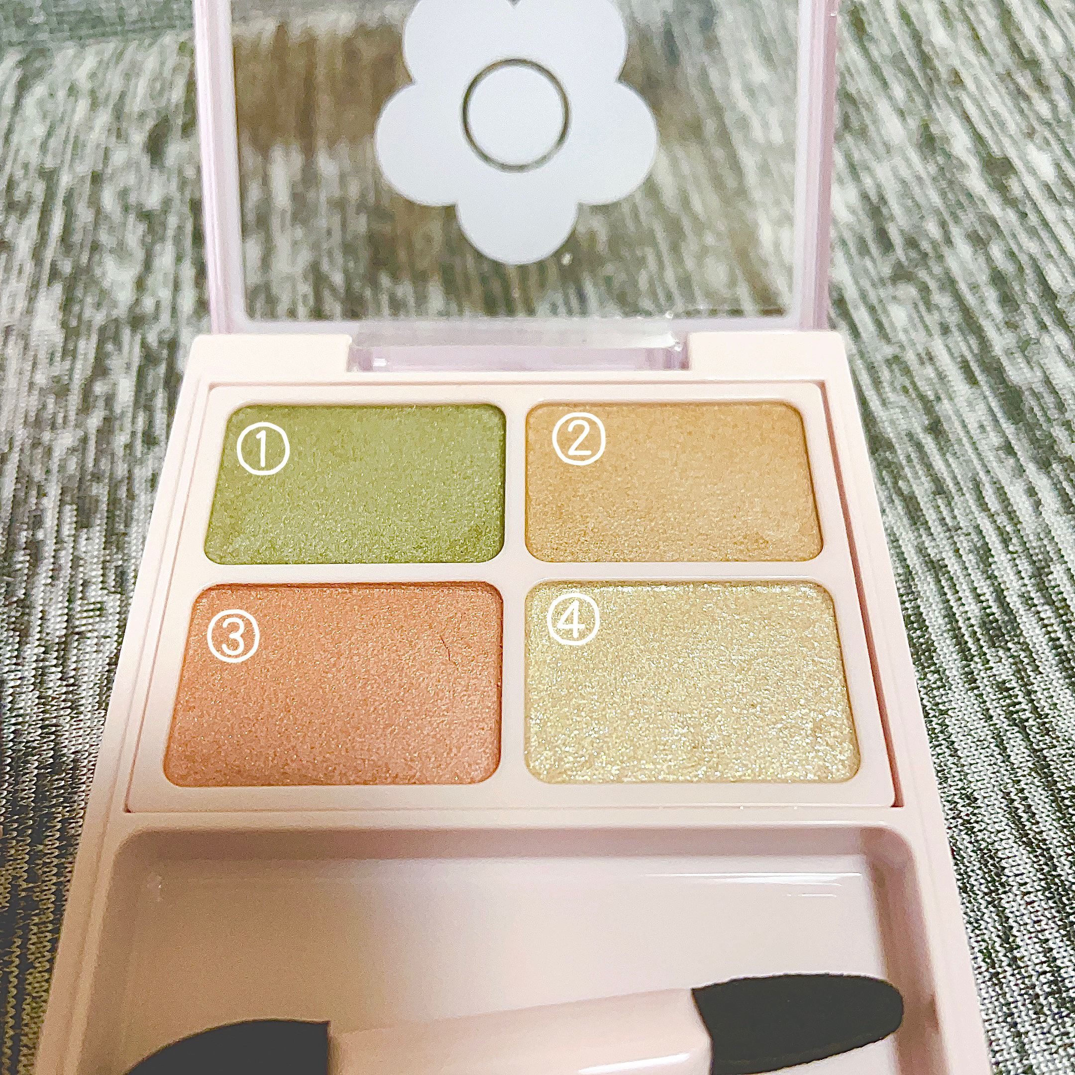 デイジードール アイカラー パレット BR-05 マカロニサラダ/DAISY DOLL by MARY QUANT/アイシャドウパレットを使ったクチコミ（2枚目）