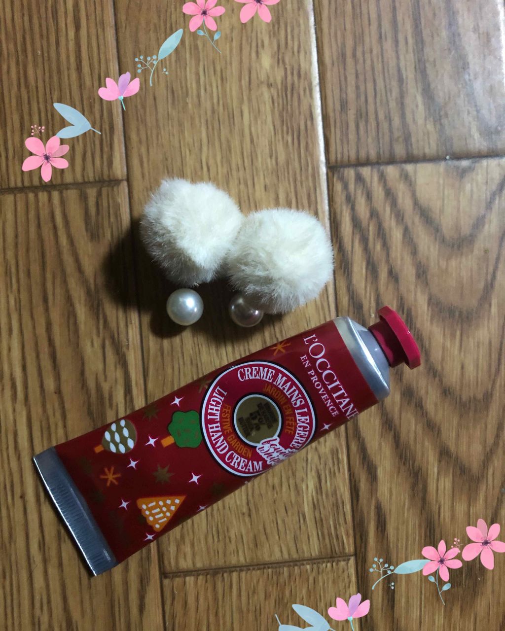フェスティブガーデン スノーシア ハンドクリーム/L'OCCITANE/ハンドクリームを使ったクチコミ（1枚目）