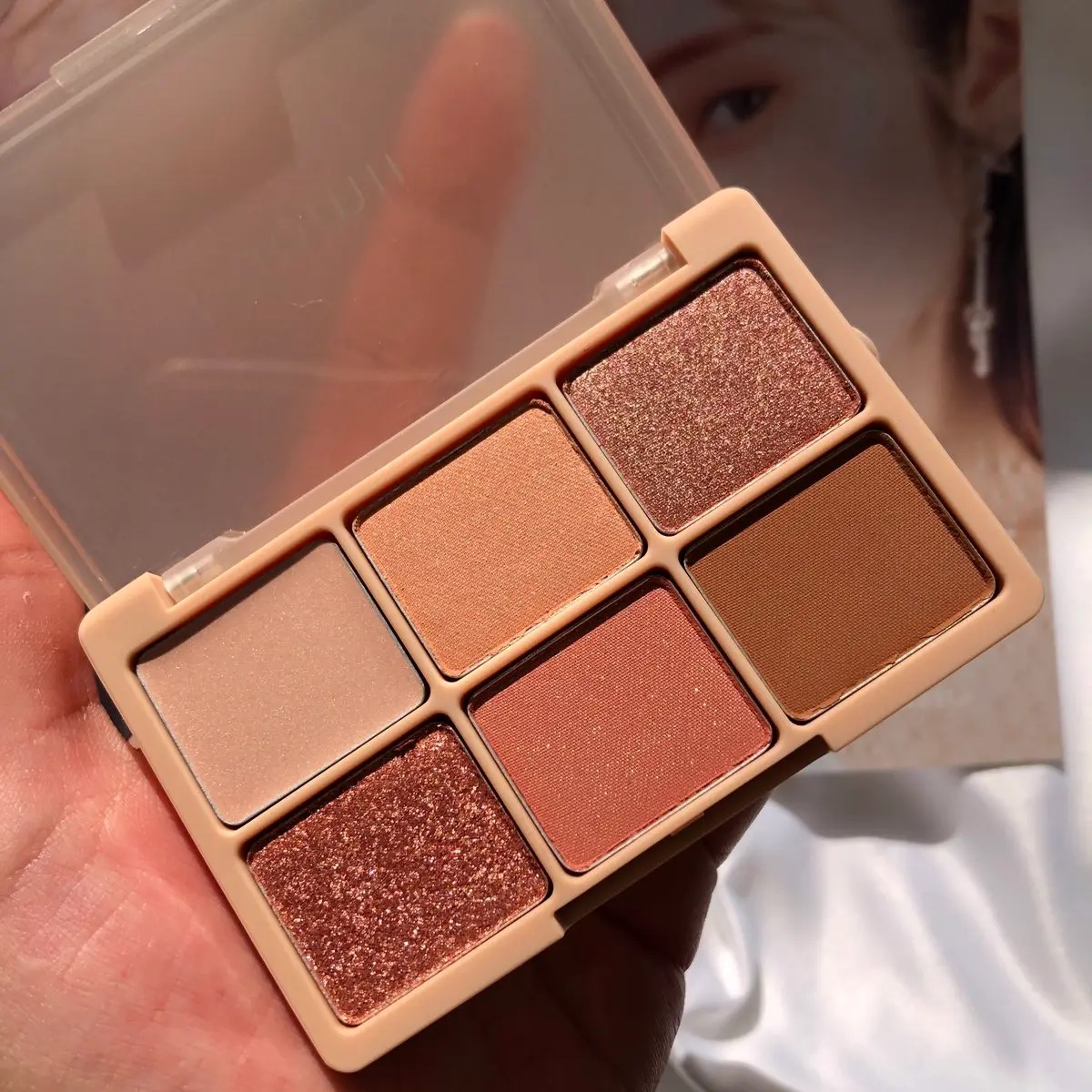 カクテルルーチェアイパレット 03 アプリコットメロウ/haomii/マルチパレットを使ったクチコミ（2枚目）