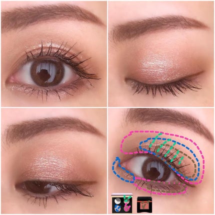 ピンク グロウ リュクス アイシャドウ パレット/BOBBI BROWN/アイシャドウパレットを使ったクチコミ(2枚目)