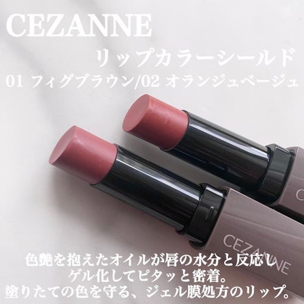 リップカラーシールド/CEZANNE/口紅を使ったクチコミ(2枚目)