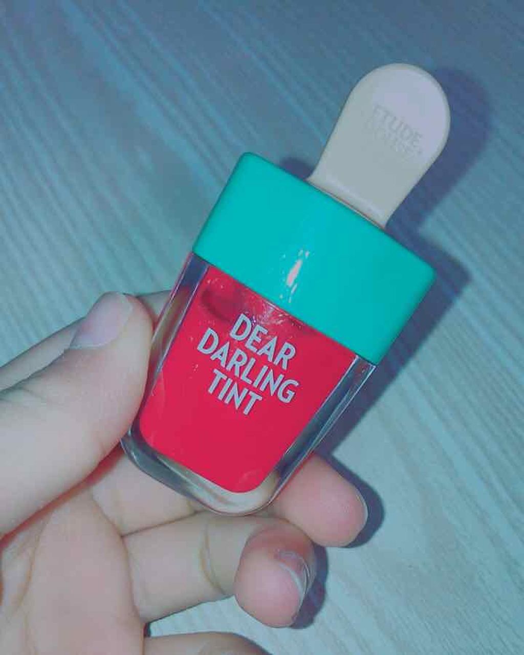 ディアダーリン ウォータージェルティント （アイスティント）/ETUDE/口紅を使ったクチコミ（1枚目）