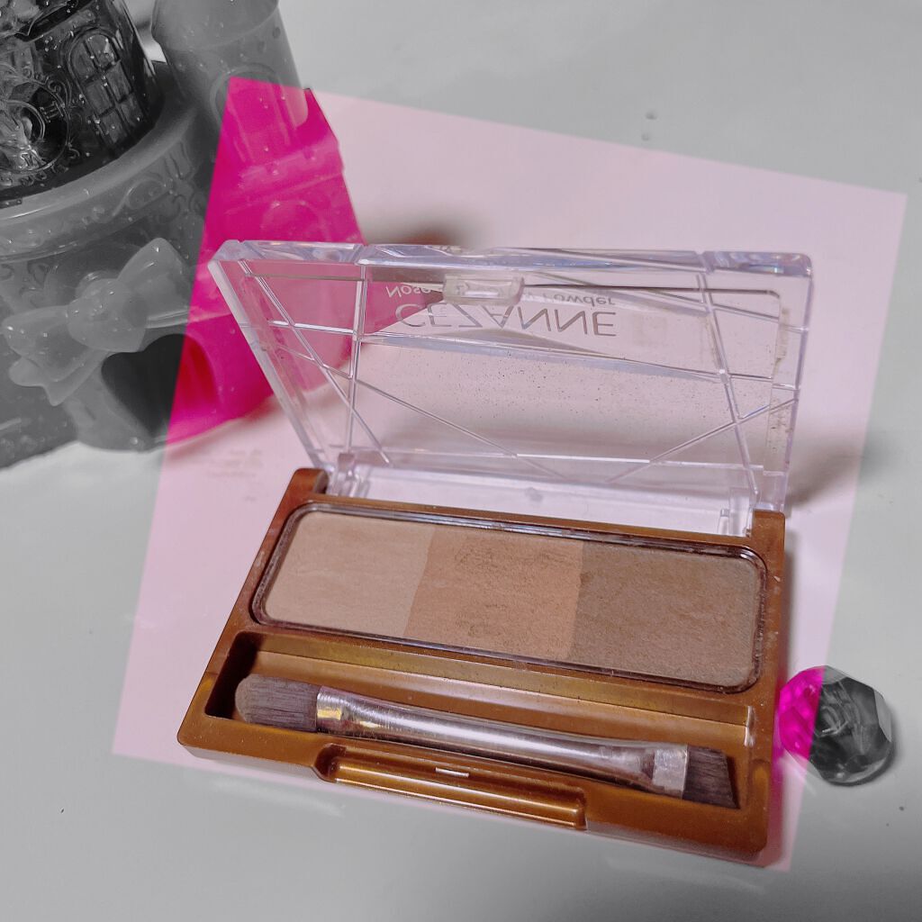 ノーズ＆アイブロウパウダー/CEZANNE/パウダーアイブロウを使ったクチコミ（2枚目）