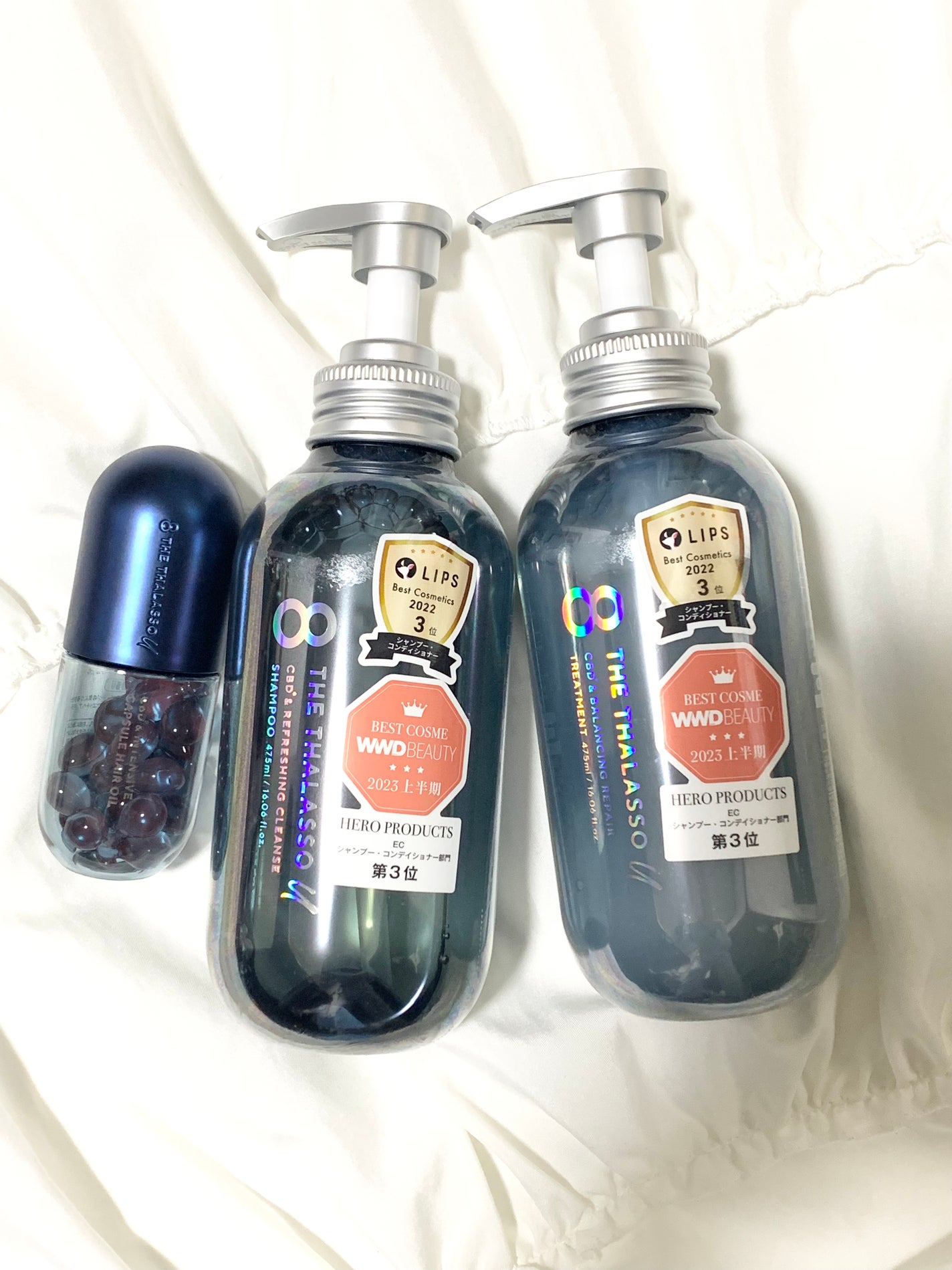 エイトザタラソ ユー CBD&リフレッシング クレンズ 美容液シャンプー/CBD&バランシング ダメージリペア 美容液ヘアトリートメント/エイトザタラソ/市販シャンプーを使ったクチコミ(1枚目)