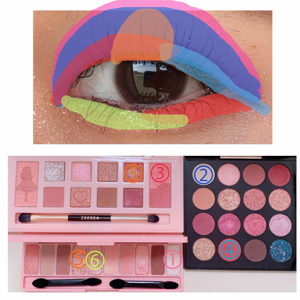 大英博物館 エジプトシリーズ アイシャドウパレット/ZEESEA/アイシャドウパレットを使ったクチコミ(4枚目)