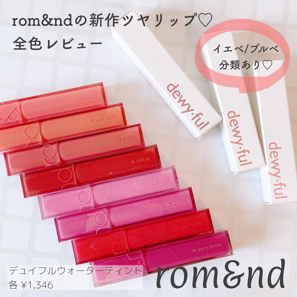デュイフルウォーターティント/rom&nd/リップティントを使ったクチコミ（1枚目）