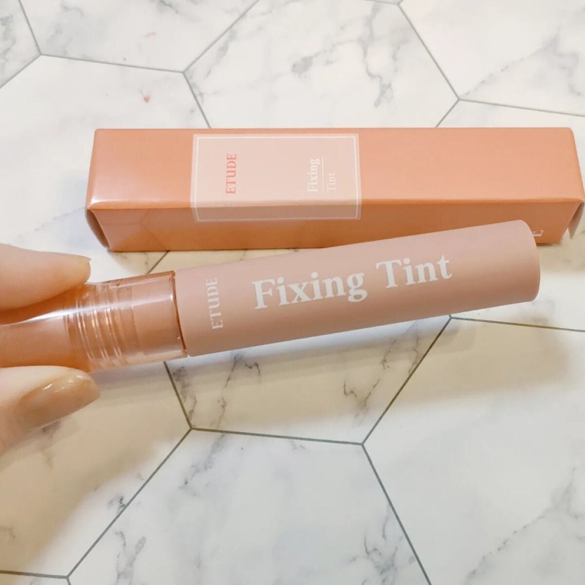 フィクシングティント/ETUDE/リップティントを使ったクチコミ(4枚目)