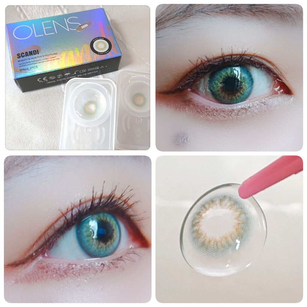 SCANDI(スカンディ) グレー/OLENS/カラーコンタクトレンズを使ったクチコミ（2枚目）