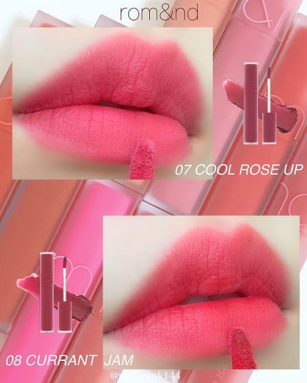 rom&nd ブラーファッジティント/rom&nd/リップティントを使ったクチコミ(7枚目)