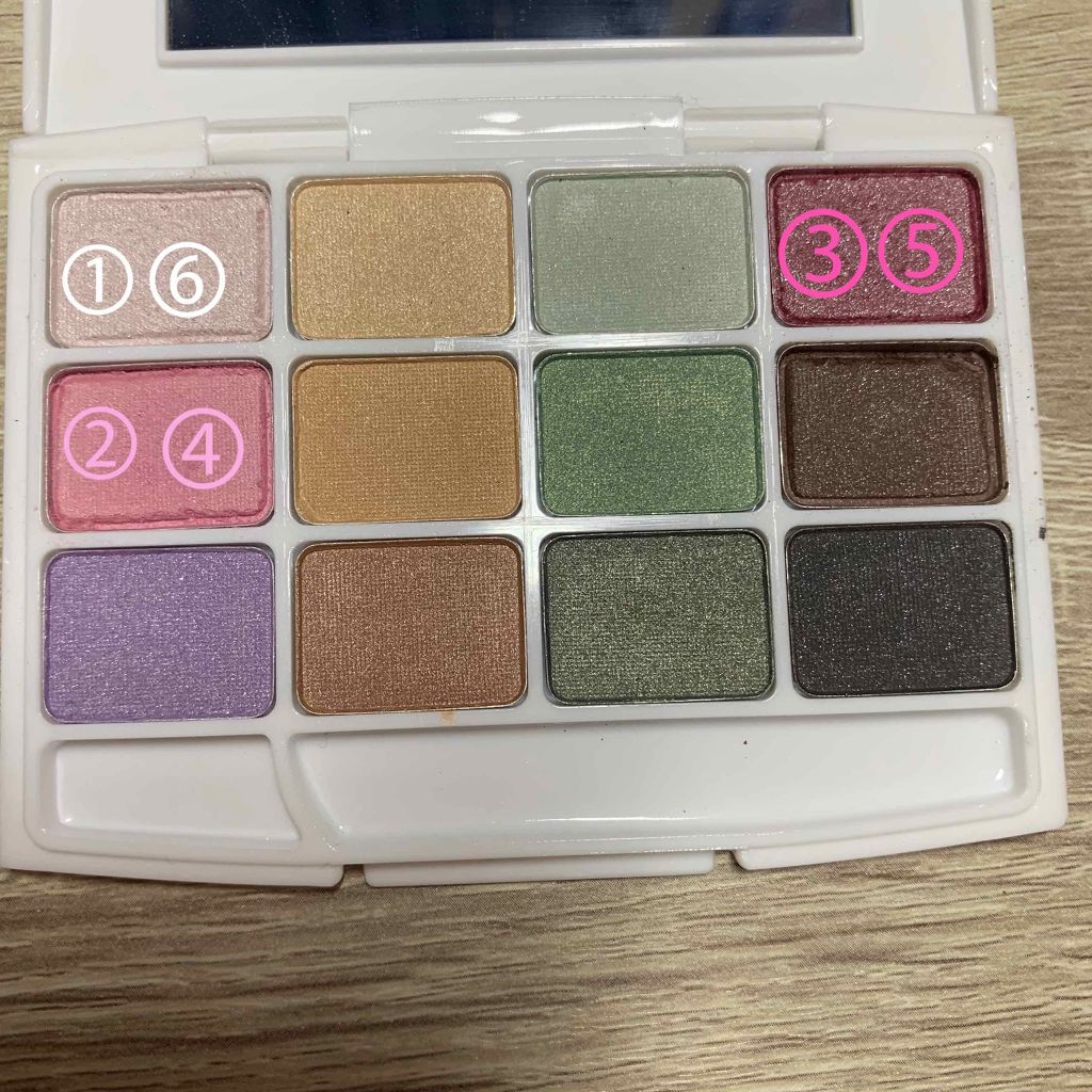 12色アイシャドウパレット/LOUJENE/アイシャドウパレットを使ったクチコミ(3枚目)