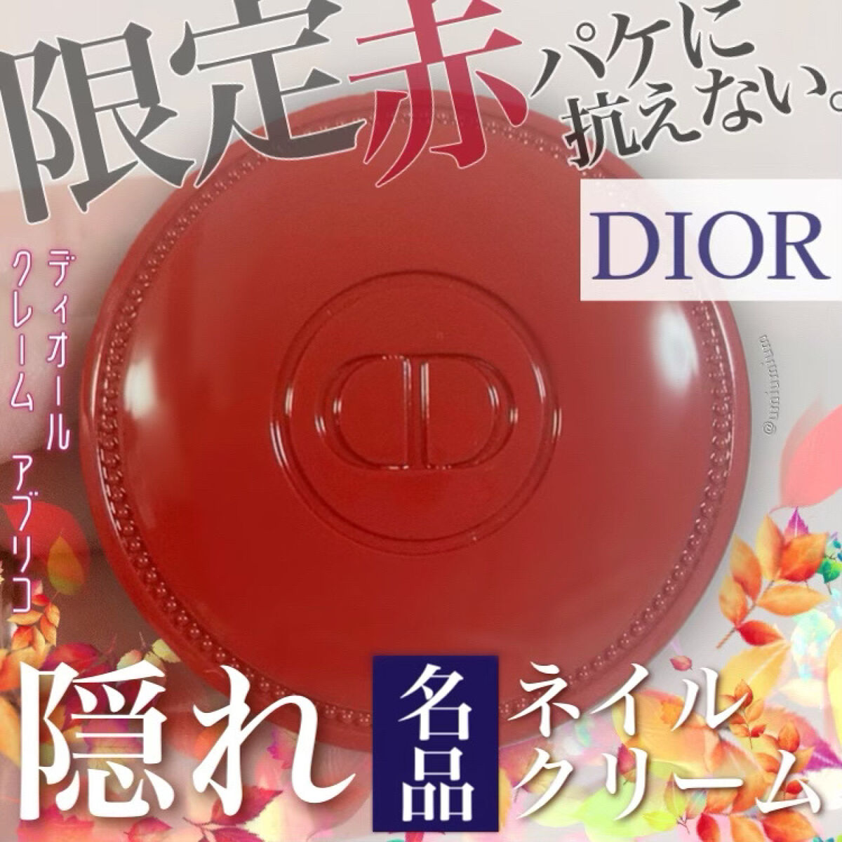 22年夏新作ネイル用品 クレーム アブリコ Diorの口コミ 秋の限定赤パケ可愛すぎて思わず購入 Dio By うみか 乾燥肌 Lips