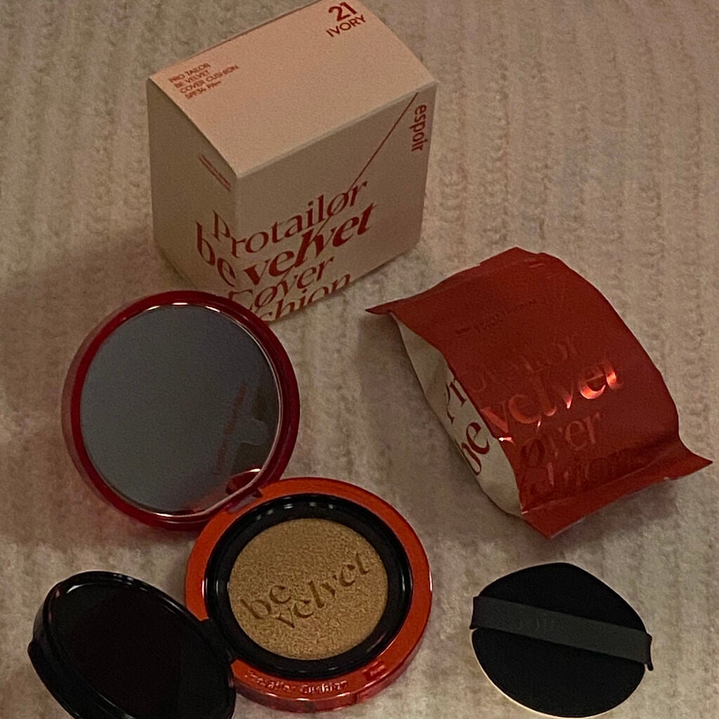 プロテーラービーベルベットカバークッション/espoir/クッションファンデーションを使ったクチコミ(2枚目)