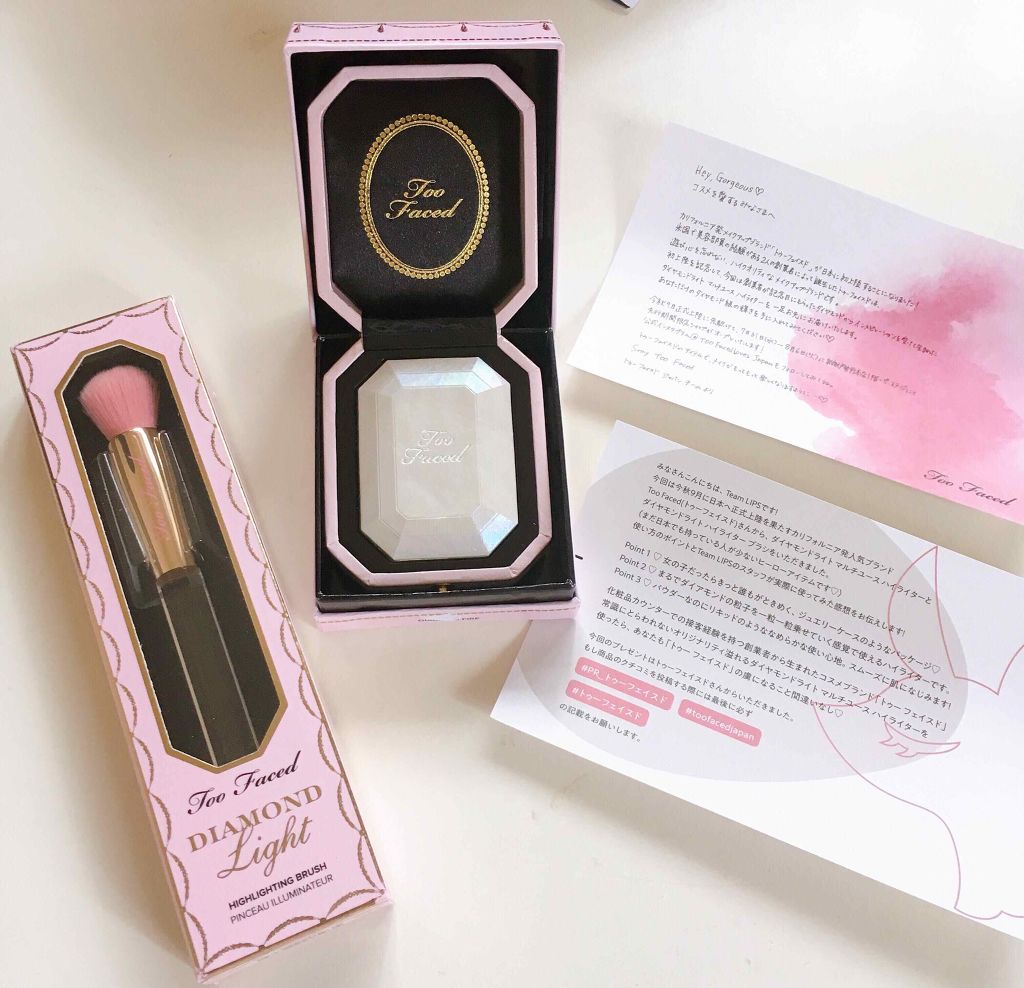 ダイヤモンドライト マルチユース ハイライター/Too Faced/パウダーハイライトを使ったクチコミ（2枚目）