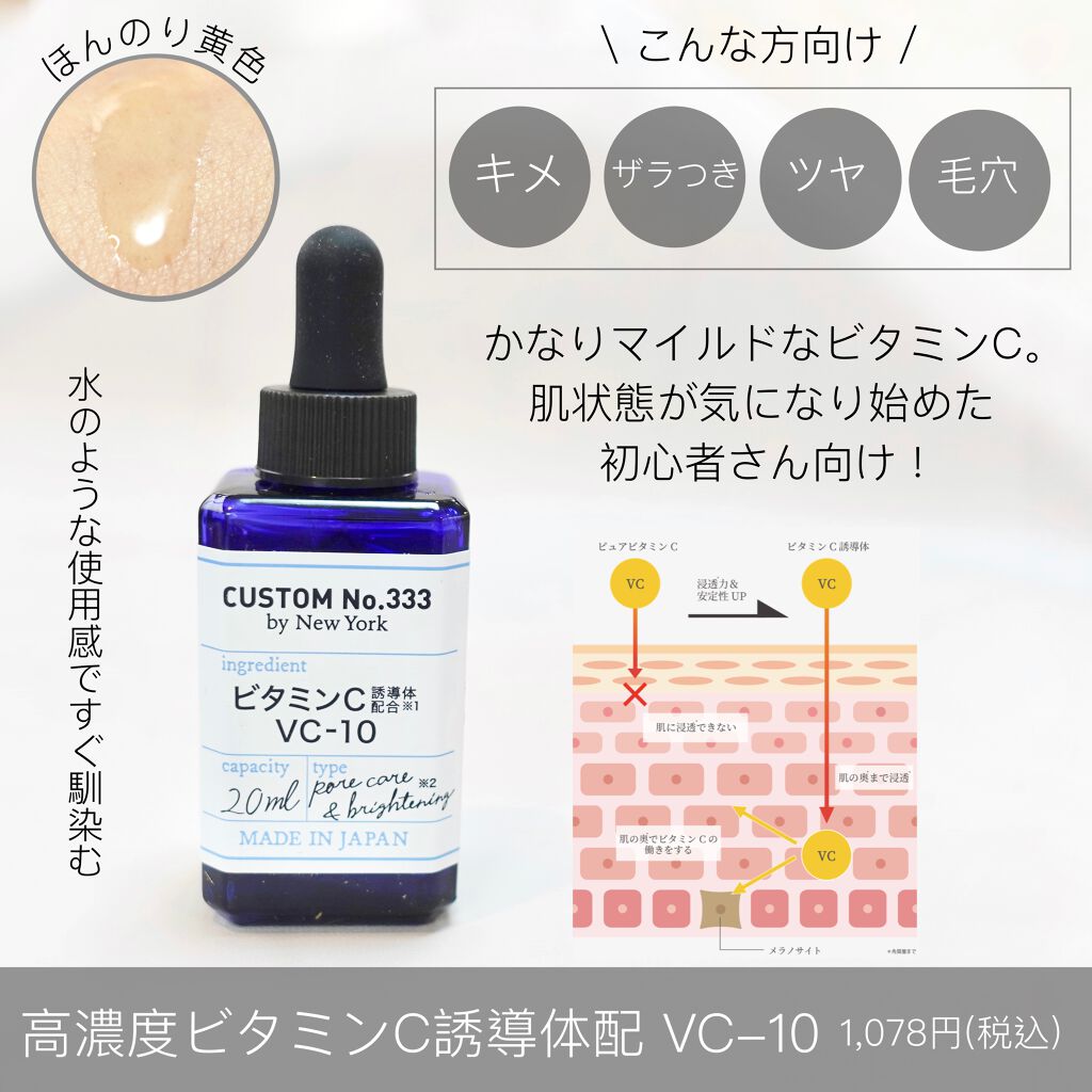 直塗レチノール/CUSTOM No.333 by New York/美容液を使ったクチコミ（3枚目）
