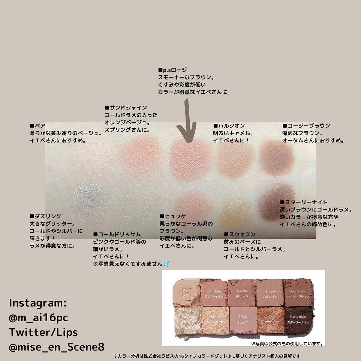 MDショールモーメント アイシャドウパレット/mude/アイシャドウパレットを使ったクチコミ(2枚目)