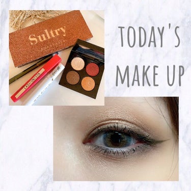 今日のメイク

アナスタシア ビバリーヒルズ
Sultry パレット
（スウォッチ別の投稿にあります😊）

PAT McGRATH LABS
BLITZ ASTRAL QUAD

MAYBELLINE 