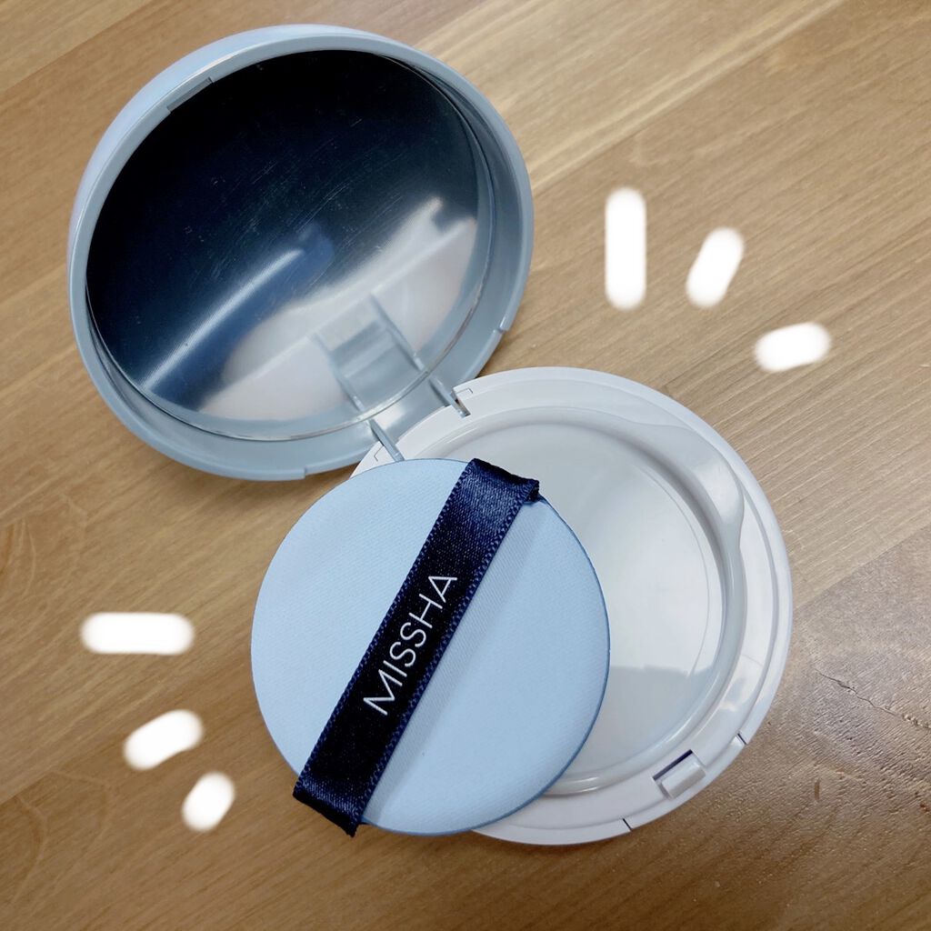 M クッションベース（ブルー）/MISSHA/化粧下地を使ったクチコミ（2枚目）