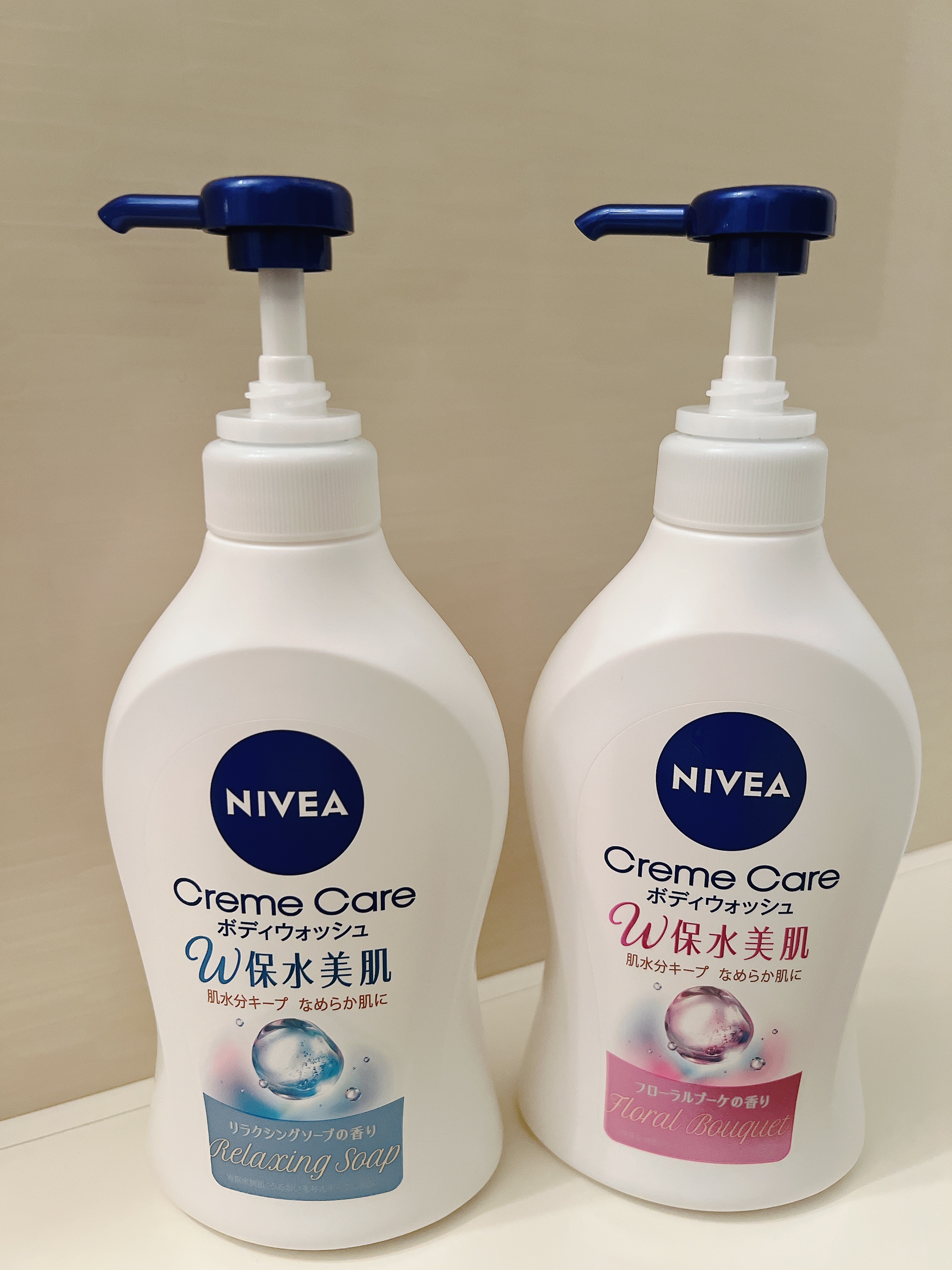クリームケア ボディウォッシュ W保水美肌 フローラルブーケの香り/ニベア/ボディソープを使ったクチコミ（1枚目）