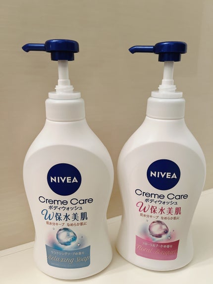 クリームケア ボディウォッシュ W保水美肌 リラクシングソープの香り/ニベア/ボディソープを使ったクチコミ(1枚目)