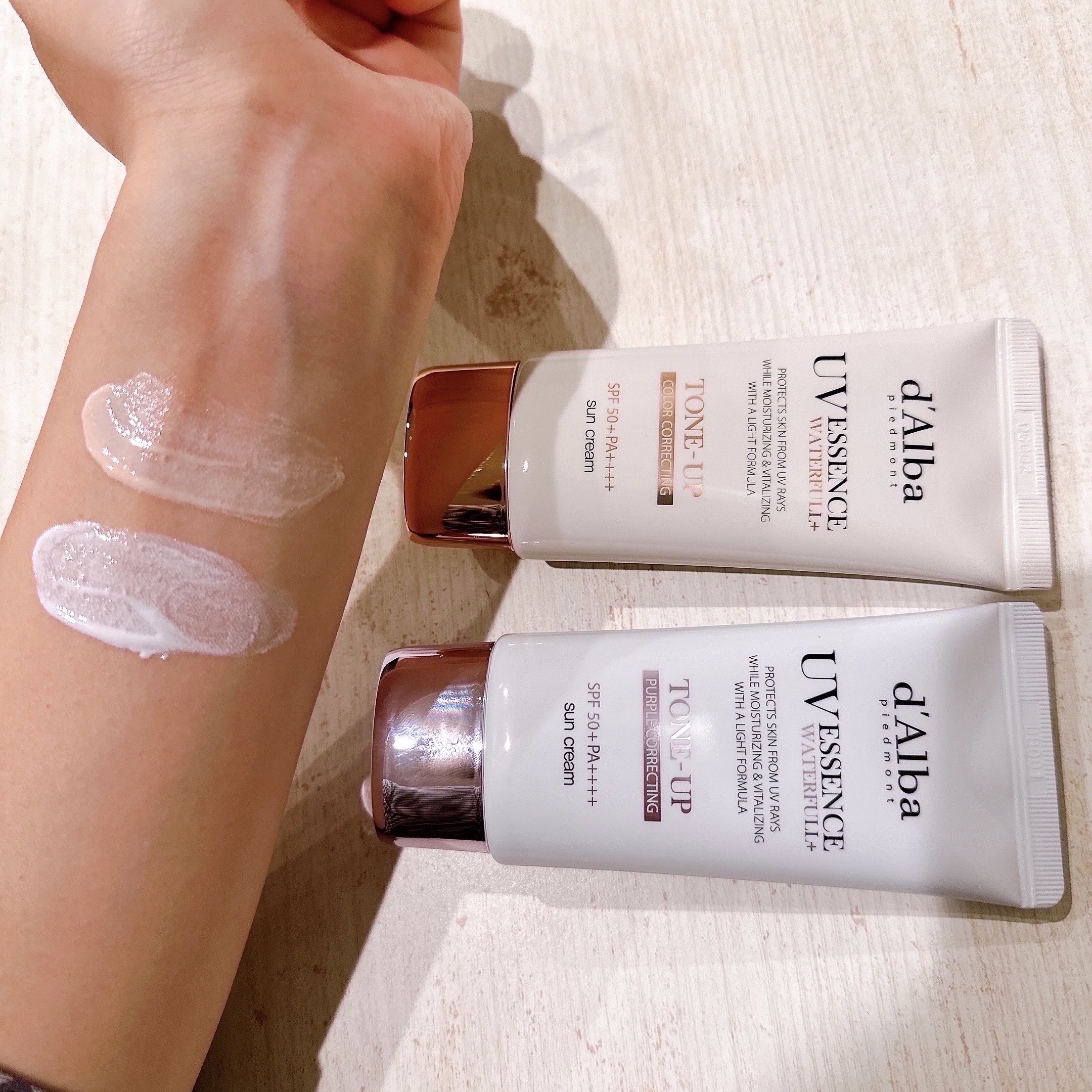 ウォータフルトーンアップサンクリーム/ダルバ/日焼け止めクリームを使ったクチコミ（3枚目）