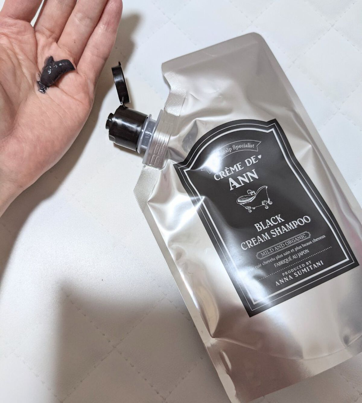 ブラッククリームシャンプー/creme de Ann/市販シャンプーを使ったクチコミ（3枚目）