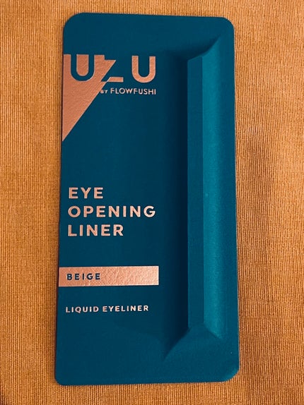 EYE OPENING LINER/UZU BY FLOWFUSHI/リキッドアイライナーを使ったクチコミ(1枚目)