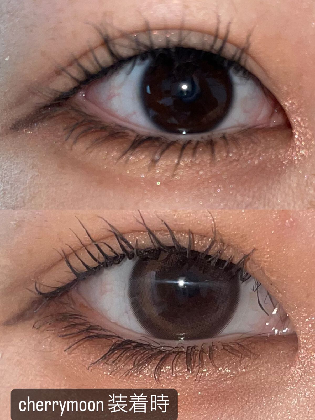 Cherry Moon 1day/OLENS/カラーコンタクトレンズを使ったクチコミ（2枚目）