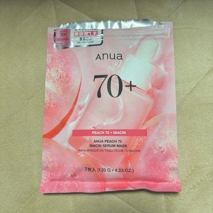 桃70%ナイアシンシートマスク/Anua/シートマスク・パックを使ったクチコミ(1枚目)