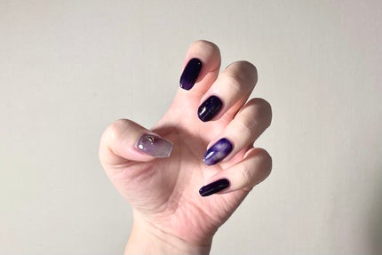 セミキュアジェルネイル(ハンド)/ohora/ネイルシールを使ったクチコミ(2枚目)