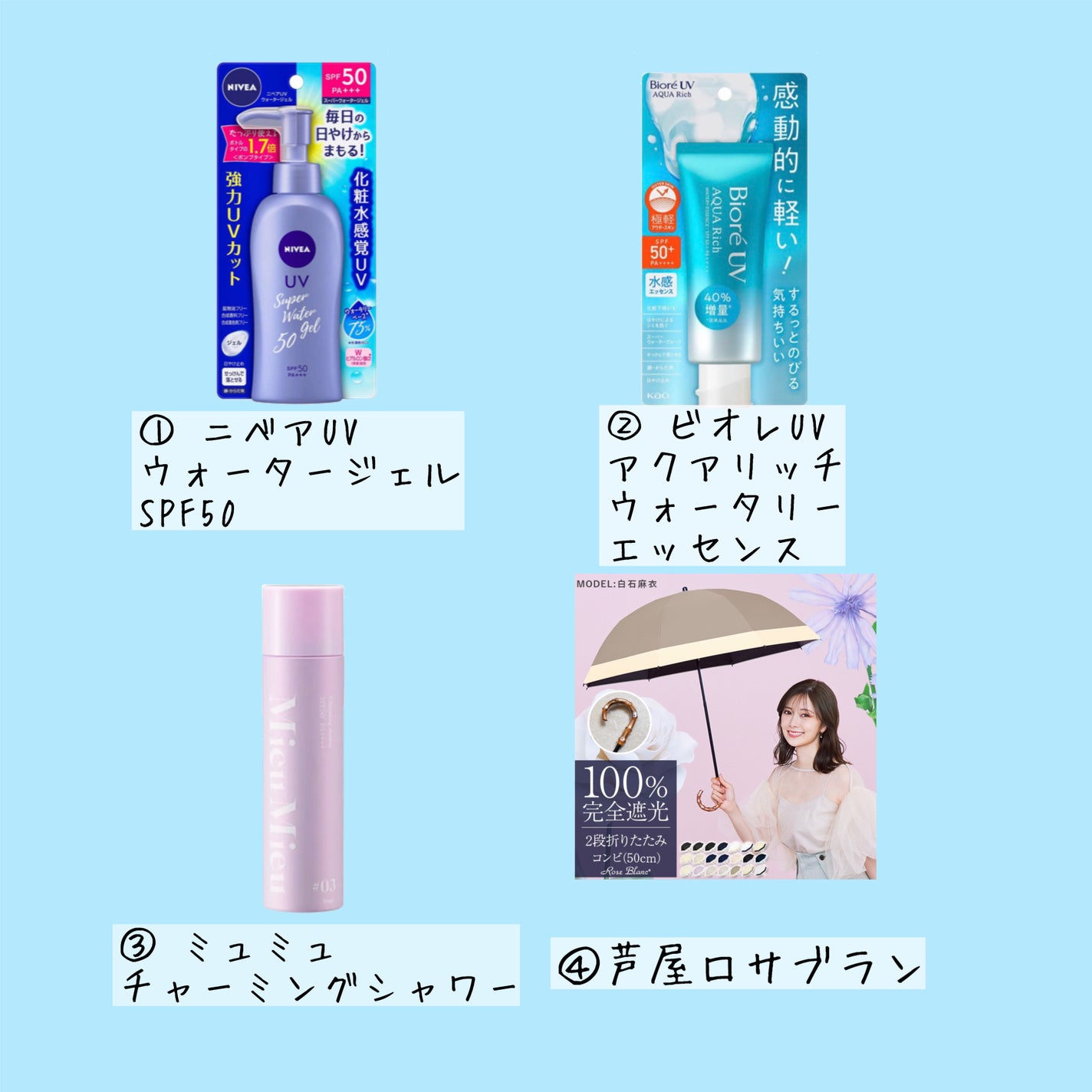 100%完全遮光 日傘/Rose Blanc/日傘を使ったクチコミ(3枚目)