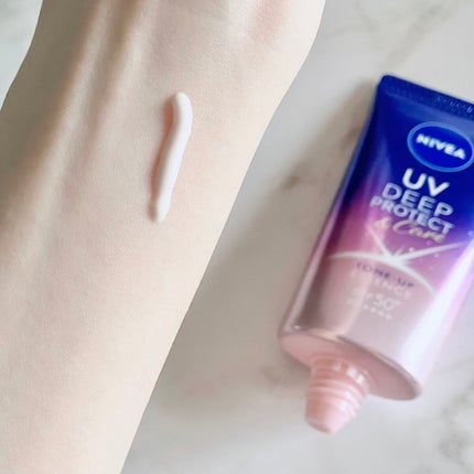 ニベアUV ディープ プロテクト&ケア トーンアップ エッセンス/ニベア/日焼け止めローションを使ったクチコミ(3枚目)
