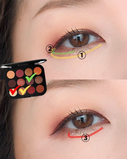 コネクト イン カラー アイシャドウ パレット × 12/M・A・C/アイシャドウパレットを使ったクチコミ(5枚目)