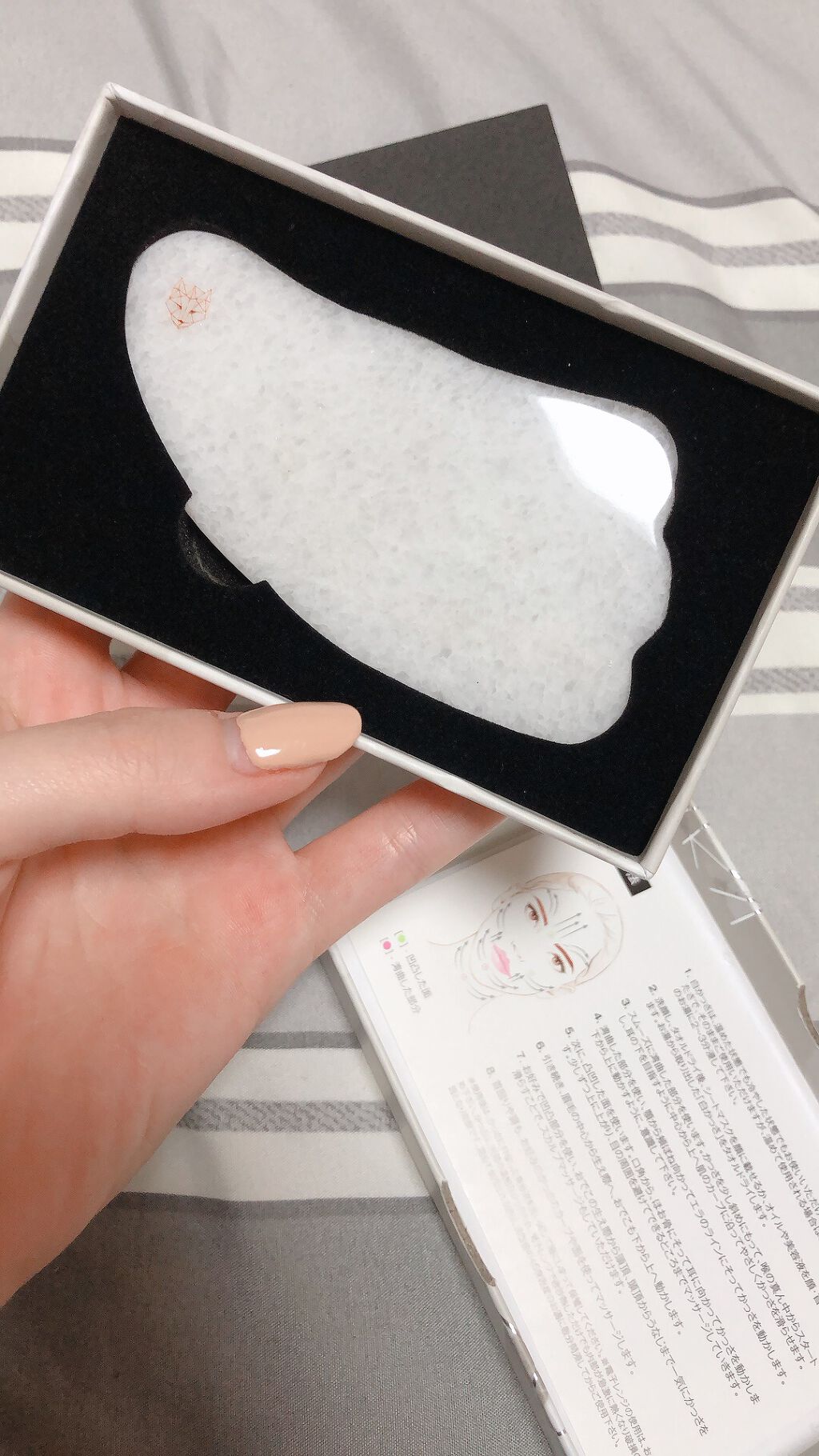 白かっさ（白ヒスイ）/SNOW FOX SKINCARE/かっさプレートを使ったクチコミ（1枚目）