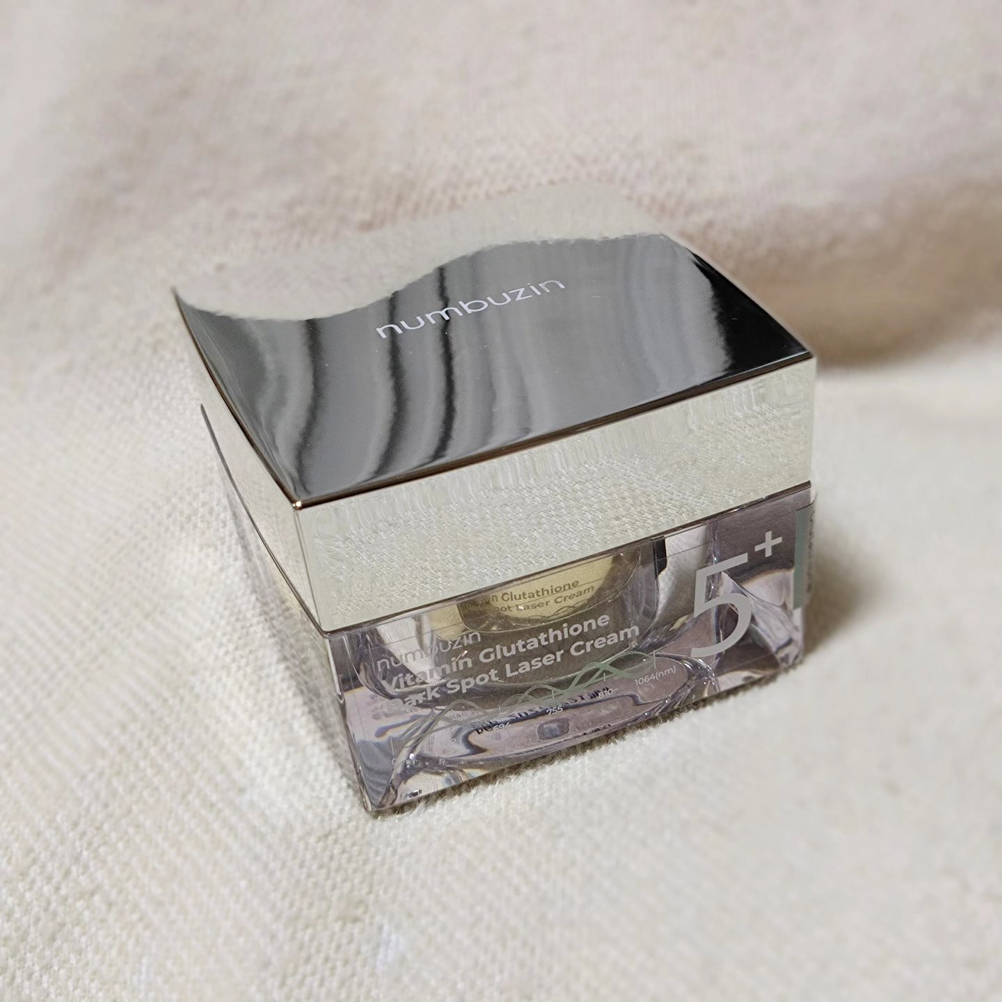 5番 白玉グルタチオンCメラゼロクリーム/numbuzin/フェイスクリームを使ったクチコミ（2枚目）