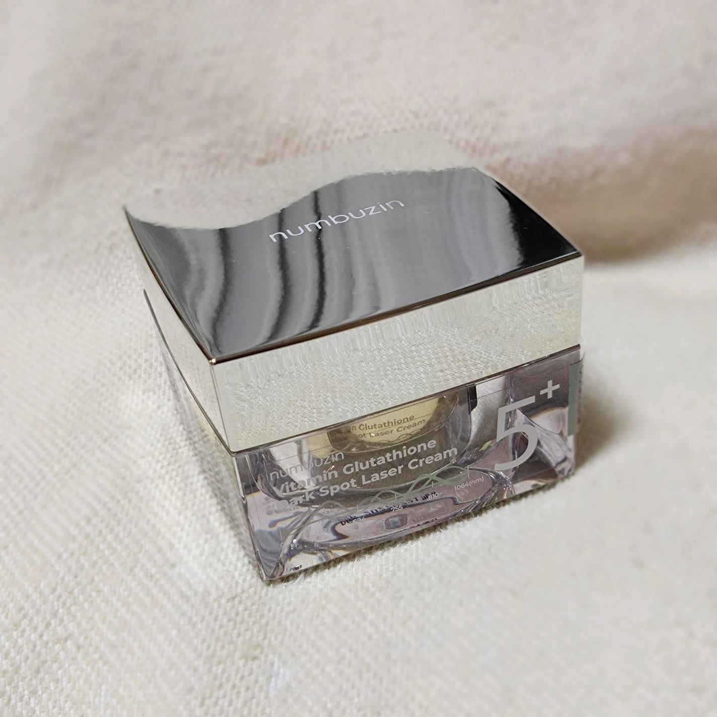 5番 白玉グルタチオンCメラゼロクリーム/numbuzin/フェイスクリームを使ったクチコミ(2枚目)