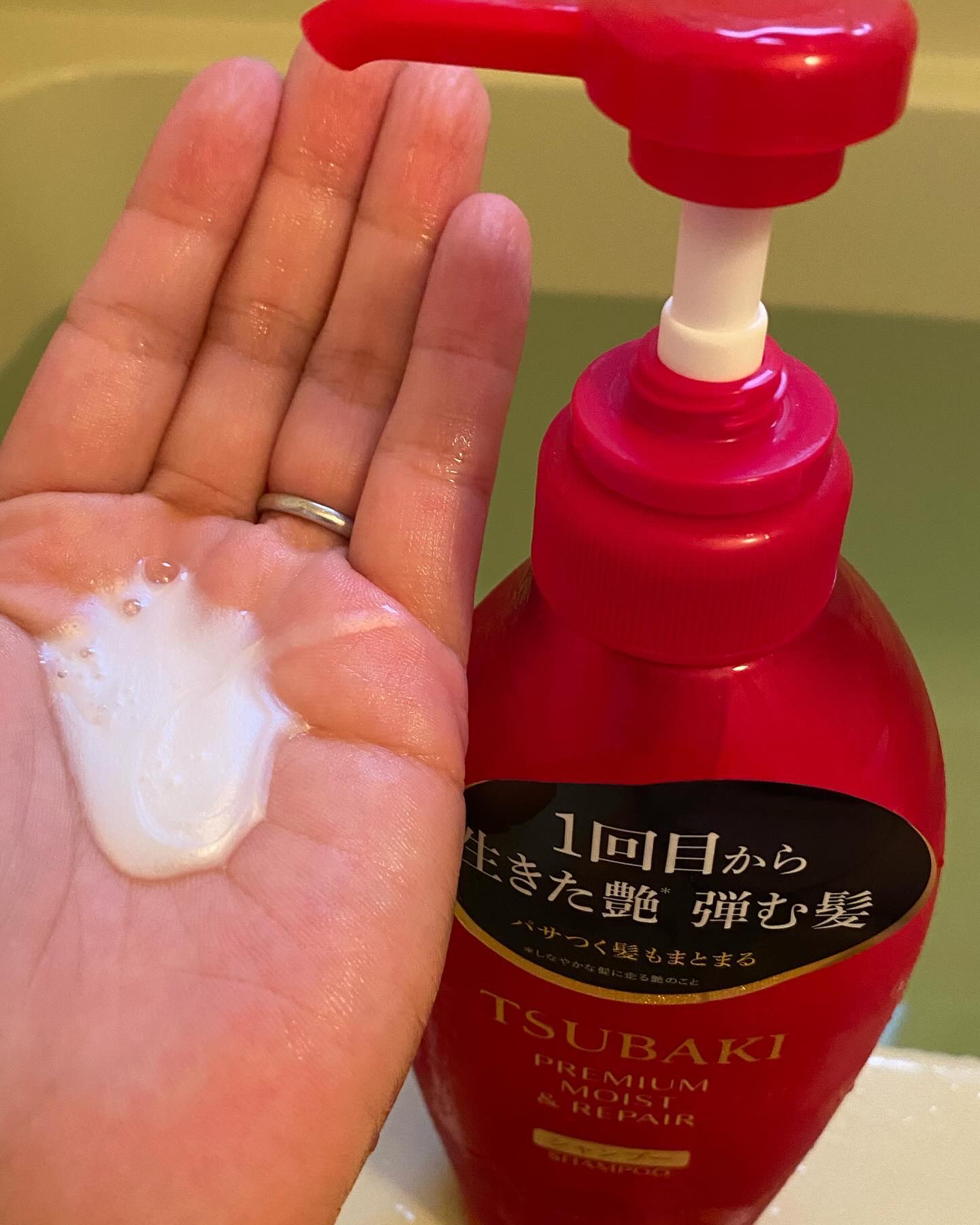 TSUBAKI プレミアム モイスト＆リペア シャンプー/コンディショナー コンディショナー（450mL）/TSUBAKI/市販シャンプーを使ったクチコミ（3枚目）
