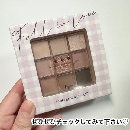 KEYBO FALL IN LOVE SHADOW PALETTE/keybo/アイシャドウパレットを使ったクチコミ(9枚目)