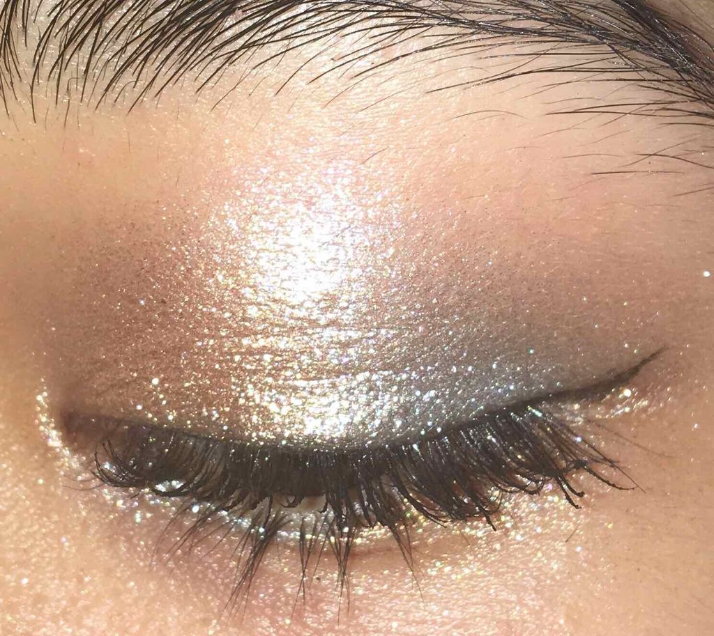 Glitter Loose Powder Make up Brighten Pigment Metallic Shimeer eye shadow/FOCALLURE/単色アイシャドウを使ったクチコミ(4枚目)