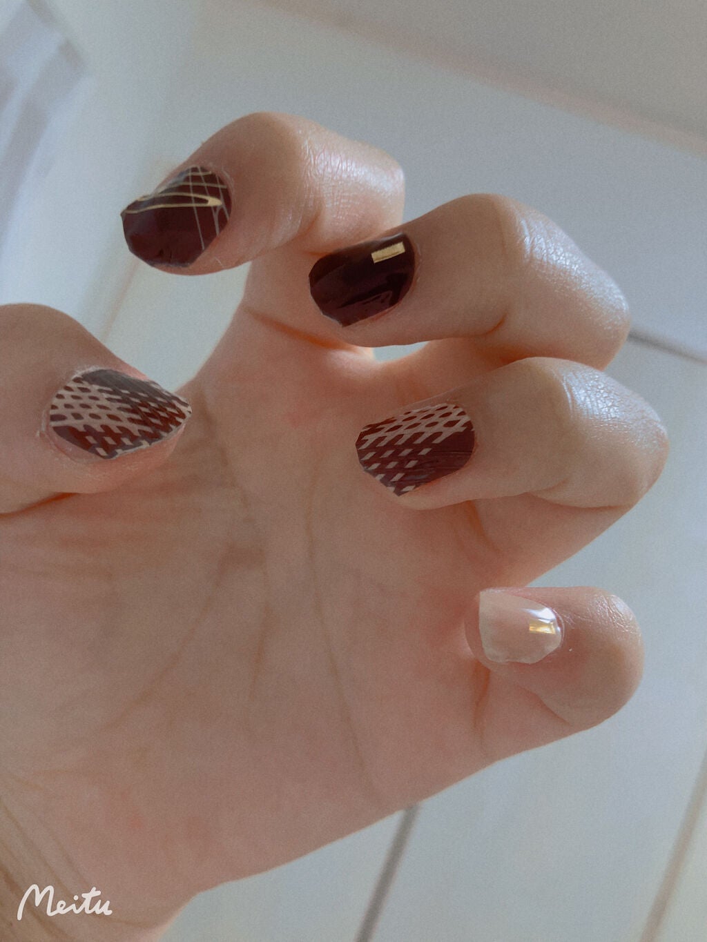 DAISO×紗々 UV GEL ネイルシール/DAISO/ネイルシールを使ったクチコミ(1枚目)