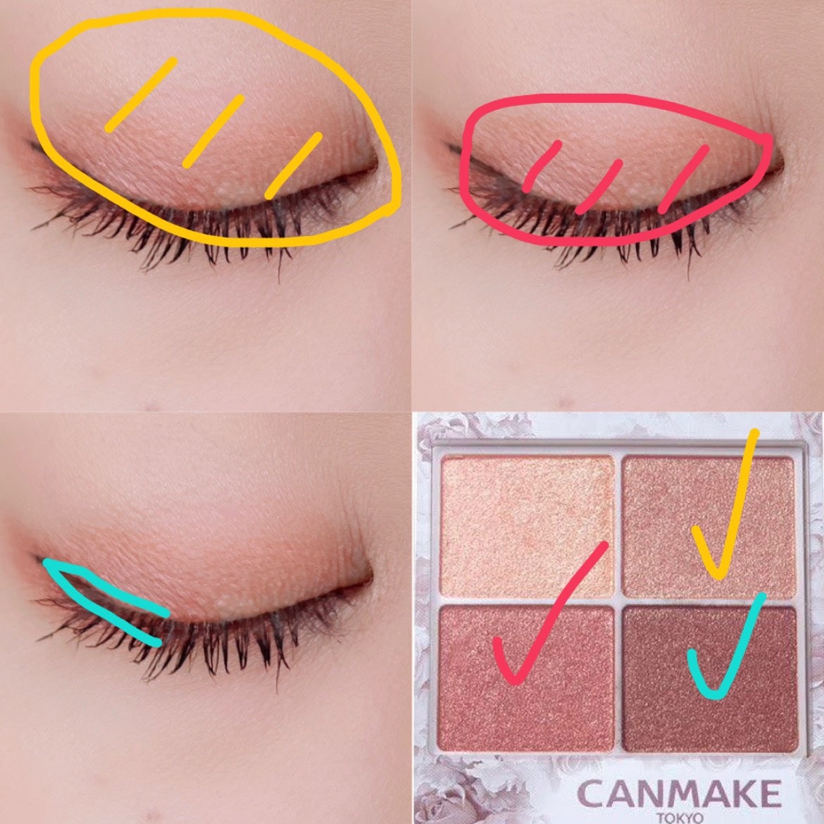 シルキースフレアイズ/キャンメイク/アイシャドウパレットを使ったクチコミ(2枚目)