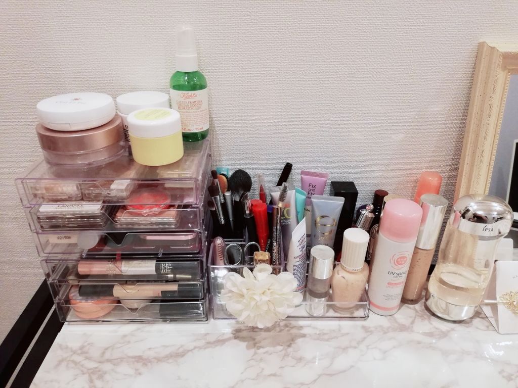 3段式クリアーケース/DAISO/その他化粧小物を使ったクチコミ(3枚目)